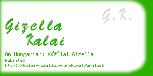 gizella kalai business card